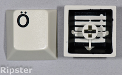 Injection molded keyboard key