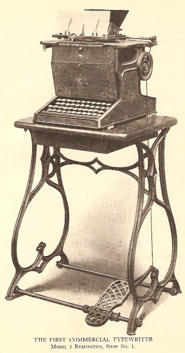 Remington's First Sholes & Glidden Type-Writer 1867