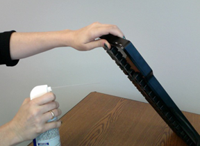 Spraying debris out of a Das Keyboard
